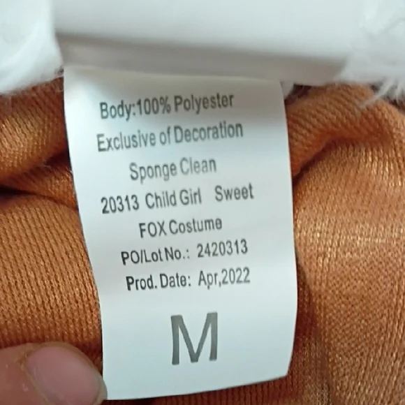 🦊Fox Kids Costume Size Medium Spooktacular Creations Set - Picture 5 of 12